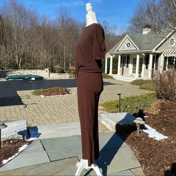 NWT Free People Blaine Set Midi Dress Sweater in Brown 2 Piece Matching XS - Picture 7 of 13